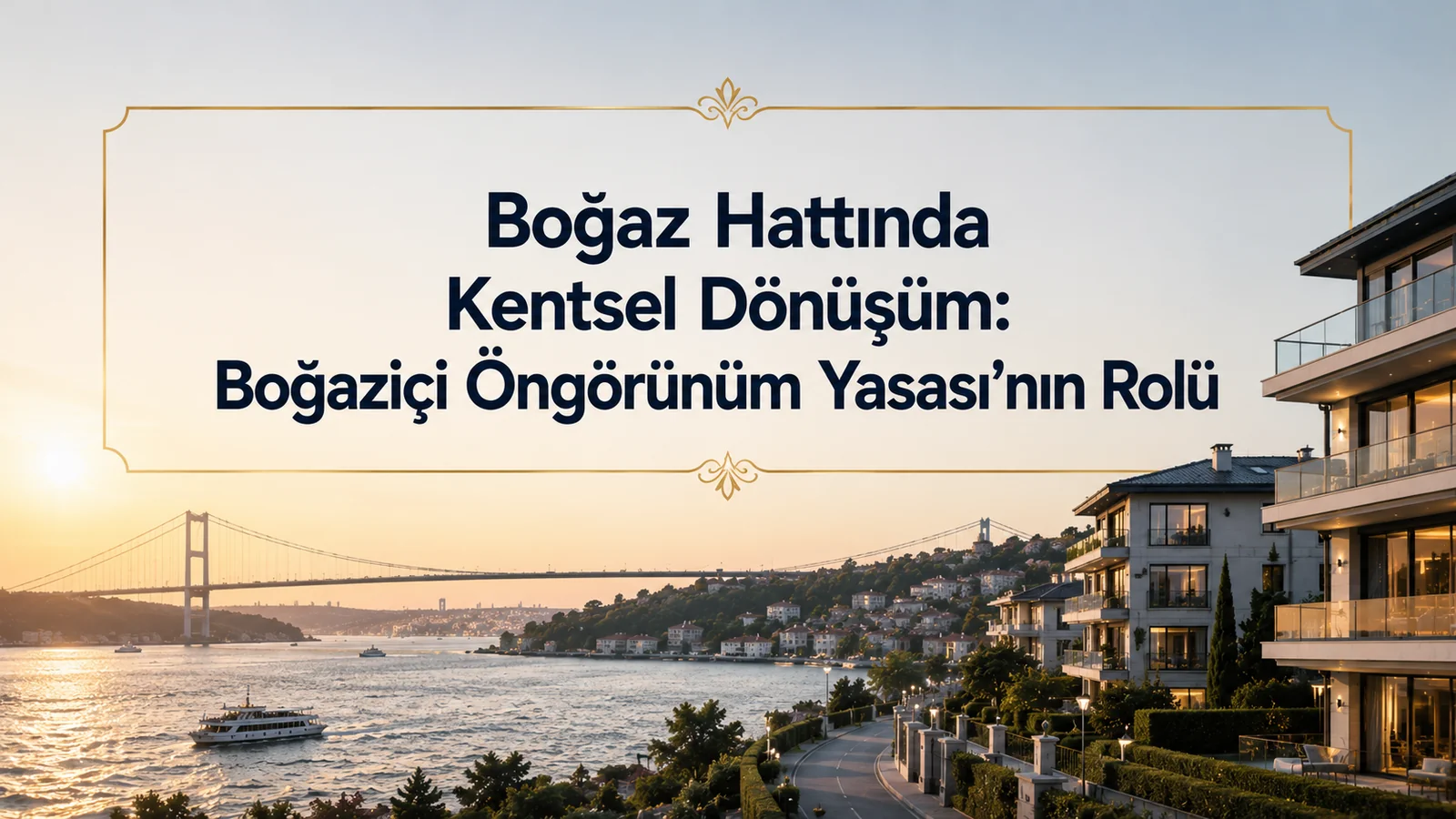 Boğaz Hattında Kentsel Dönüşüm: Boğaziçi Öngörünüm Yasası'nın Rolü